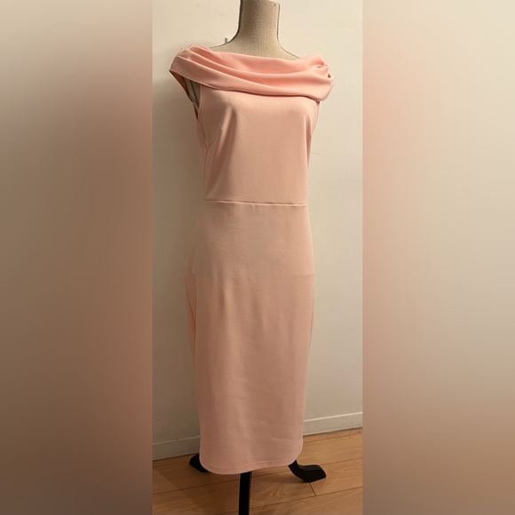 Beautiful Pale Pink Pencil Dress Sleeveless Size 8 - Picture 1 of 8